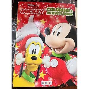 New Disney Junior Mickey Coloring & Activity Book Holiday Christmas 128 Pages